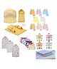 Fareto 56 in 1 New Born Baby Complete Daily Items Combo - Multicolor