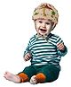 Luvlittle Adjustable Cushioned Baby Safety Helmet Jungle Printed - Light Yellow (Print May Vary)