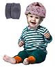 Luvlittle Adjustable Cushioned Baby Safety Helmet with Elbow & Knee Protection Pads (Color and Print May Vary)