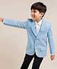 Babyhug Full Sleeves Party Wear Blazer  - Blue