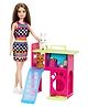 Barbie Playhouse with Puppy and Bunny Pets Multicolor - Height 34 cm