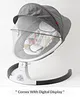 Babyhug Electric Rocker with Mosquito Net Baby Swing Cradle with Remote & 5 Modes of Speed Safety Belt  & Music- Grey