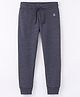UCB Knit Full Length Fleece Track Pants Solid Colour - Blue