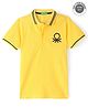 UCB Half Sleeves Solid Color Polo T-Shirt - Yellow