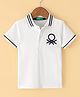 UCB Half Sleeves T-Shirt With Logo Embroidered-Off White