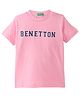 UCB Half Sleeves Text Printed T-Shirt - Pink
