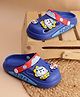 PASSION PETALS Monster Face Applique Slingback Clogs - Blue
