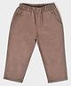 Mi Arcus Unisex Cotton Solid Trouser Brown