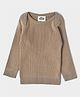 Mi Arcus  Full Sleeves Ribbed Thermal Innerwear Tee Brown