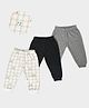 Mi Arcus  Cotton Checked & Striped Pattern Thermal Pant Pack of 3 Multi Colour