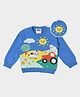 Mi Arcus Unisex Cotton Full Sleeves Native Vacation Designed Sweatshirt Blue