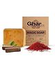 Ghar Soaps Sandal Wood And Saffron Bath Soap Bar For Glowing Brightening And Refreshing Skin - 100 g