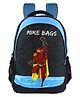 Mike Bags Junior Backpack Super Hero Theme Blue - Height 18 Inches
