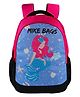 Mike Bag Junior Backpack Mermaid Theme  Dark Pink - Height 18 Inches