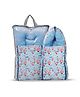 Baybee 3 in 1 Velvet Cotton Baby Bed Cum Carry Bed - Blue