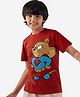 The Souled Store Warner Bros Featuring Half Sleeves Jerry Printed Tee  - Red