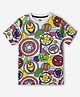 The Souled Store Marvel Avengers Super Heroes Theme Half Sleeves Printed Tee - White & Multi Colour