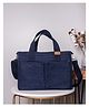 Dwij Products Upcycled Denim Dual Usage Tote with Insert -Blue