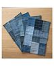 Dwij Products Upcycled Denim Set of 4 Placemats (Boxed) - 450 g