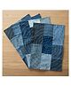 Dwij Products Upcycled Denim Set of 4 Placemat (Spiral) - 450 g