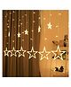 Bubble Trouble 12 Stars 138 Led Curtain String Lights Window Curtain Star Lights With 8 Flashing Modes Decoration For Christmas Party Home Patio Lawn Warm White 138 Led Star Copper
