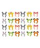 Bubble Trouble Theme Foil Balloons Headbands Jungle Theme Multicolor - Pack of 24
