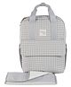 Walking Mum I Love Vichy Grey Backpack Diaper Changing Bag