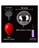 Bubble Trouble Transparent Bobo Balloons Birthday Wedding Anniversary Indoor Outdoor Deor items Red latex Balloon Decoration Family Reunion Party Supplies Items Pack of 21