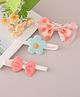 Babyhug Free Size Headbands Floral & Bow  Applique Pack of 3 - Multicolor