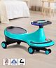 Play Nation Kids Swing Car With Light & Music Fully Assembled - Teal Blue