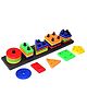 STOFFIER GARTEN Geometric Shape Sorting & Stacking Toy - 20 Pieces