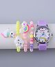 Babyhug Analog Watch with Bracelets & Unicorn Print - Multicolor