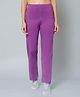 Zelena High Waisted Maternity Postpartum Trouser With Pockets - Light Purple