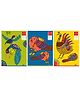 Youva Long Book Feminine A4 Size Combo of 3 Books Starlet Series - Green & Blue