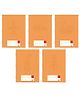 Youva Brown Long Book Soft Bound A4 Size Combo of 5 Books - Brown