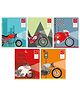 Youva Note Book Regular Size Combo of 5 Books Free Will Series - Multicolor