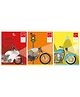 Youva Note Book Jumbo Size Combo of 3 Books Free Will Series - Red Orange Yellow