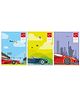 Youva Note Book Jumbo Size Combo of 3 Books Free Will Series - Blue Yellow Purple