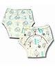 Kindermum Organic Cotton Padded Underwear for Babies 1-3Y within 11-15 Kgs | Potty Training Pants| Non Messy Diaper Free Time | Pack of 2 |  Ele Love