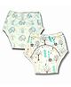 Kindermum Organic Cotton Padded Underwear for babies 3-5Y within 15 - 19 Kg | Potty Training Pants|Non Messy Diaper Free Time | Pack of 2 | Ele Love
