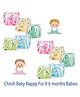 Chirsh New Born Baby Nappies Washable Reusable Cloth Diaper Pack Of 12- Multicolour