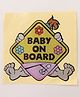 Baby On Board Car Sticker -Multicolor