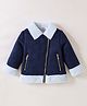 Kookie Kids Full Sleeves Jacket Solid Colour - Navy Blue