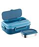 Attro Snackpro Lunch Box Airtight & Leak Proof Containers with Fork - Sky Blue