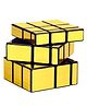 Oskart Mirror Cube Cube High Speed Gold Mirror Magic Cube Mirror Cube Brainstorming Puzzle Game Toy - Golden