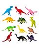 Oskart Realistic Mini Animal Figure Toy - Dinosaur Animals Toys for Kids Animal Figure Playset - Jungle Animals Toys Set - Best Birthday Return Gifts for Kids - (12 Pcs)
