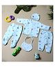 NeonateCare Baby Winter Suit Set 5 Pieces For New Borns (Blue)