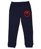 Wear Your Mind Marvel Featuring Avengers Logo Placement Printed Unisex Joggers - Navy Blue