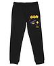 Wear Your Mind DC Comics Super Heroes Featuring  Batman Logo Printed Unisex Joggers - Black