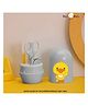 NeonateCare Grooming Kit for Baby Baby Nail Clippers Kit 4-in-1 Baby Manicure & Pedicure Grooming Set with Cute Protective Case (Oval GK) - Grey